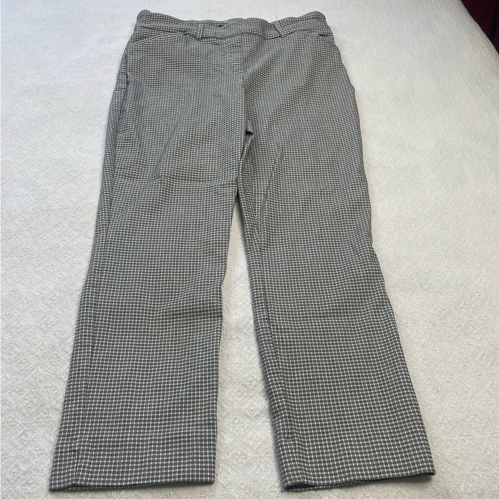Hilary‎ Radley Black and White Checkered Pants Size Large ~ Business Casual